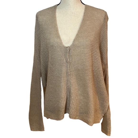 GXF Open Knit Button-Up Cardigan Sweater Sz-S - Picture 1 of 10